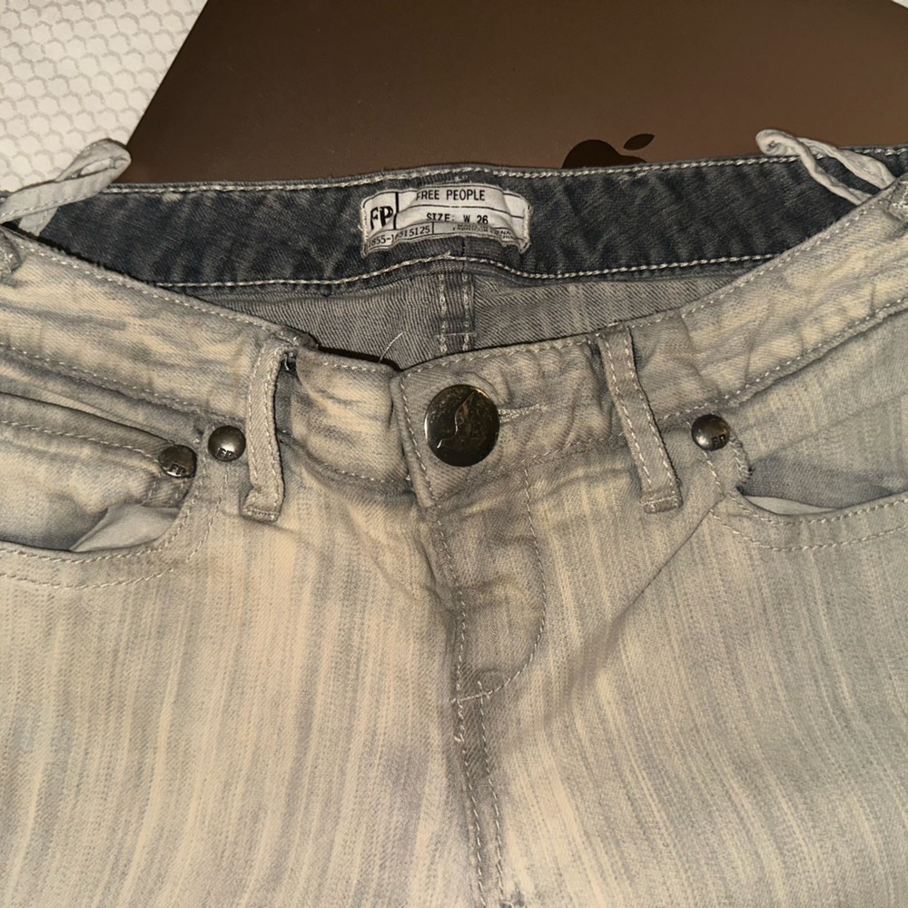 Free People Women's Gray Skinny Jeans